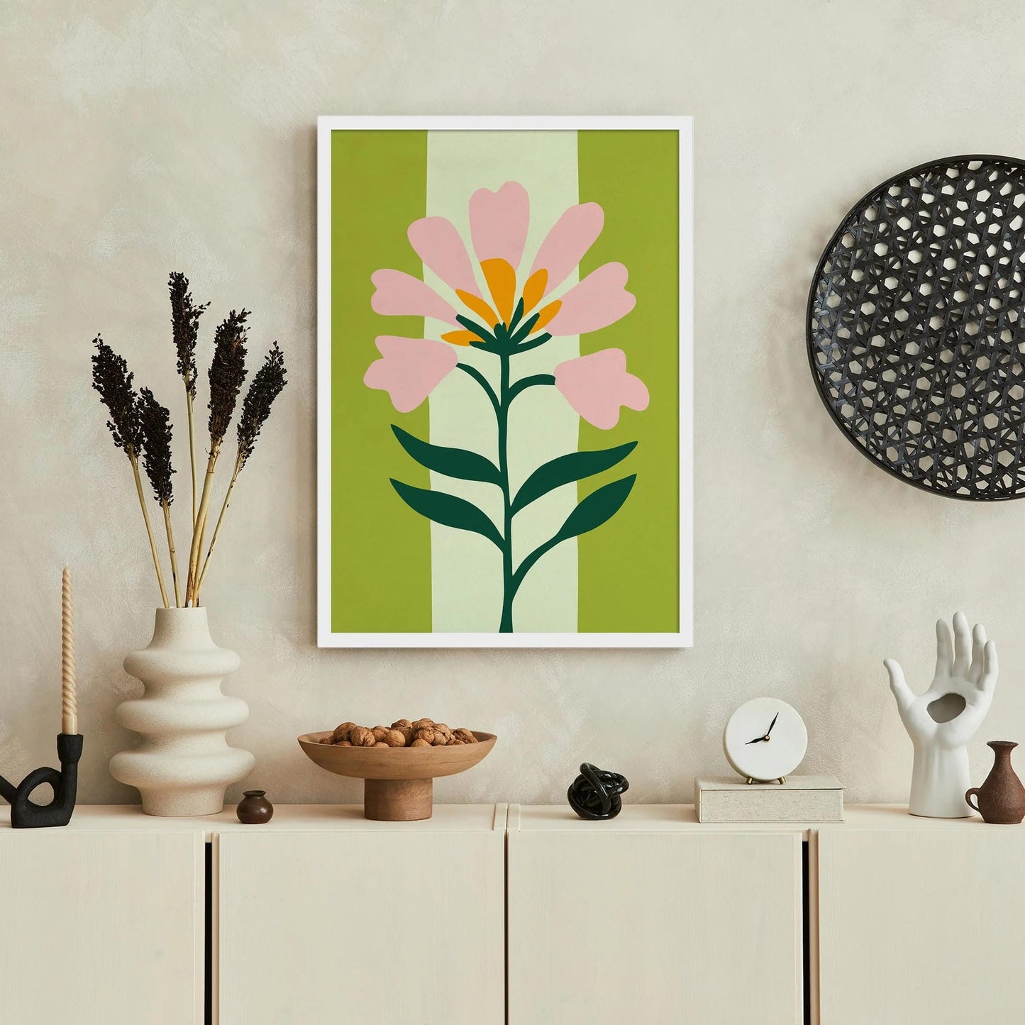 Eclectic Cute Flower Art Print