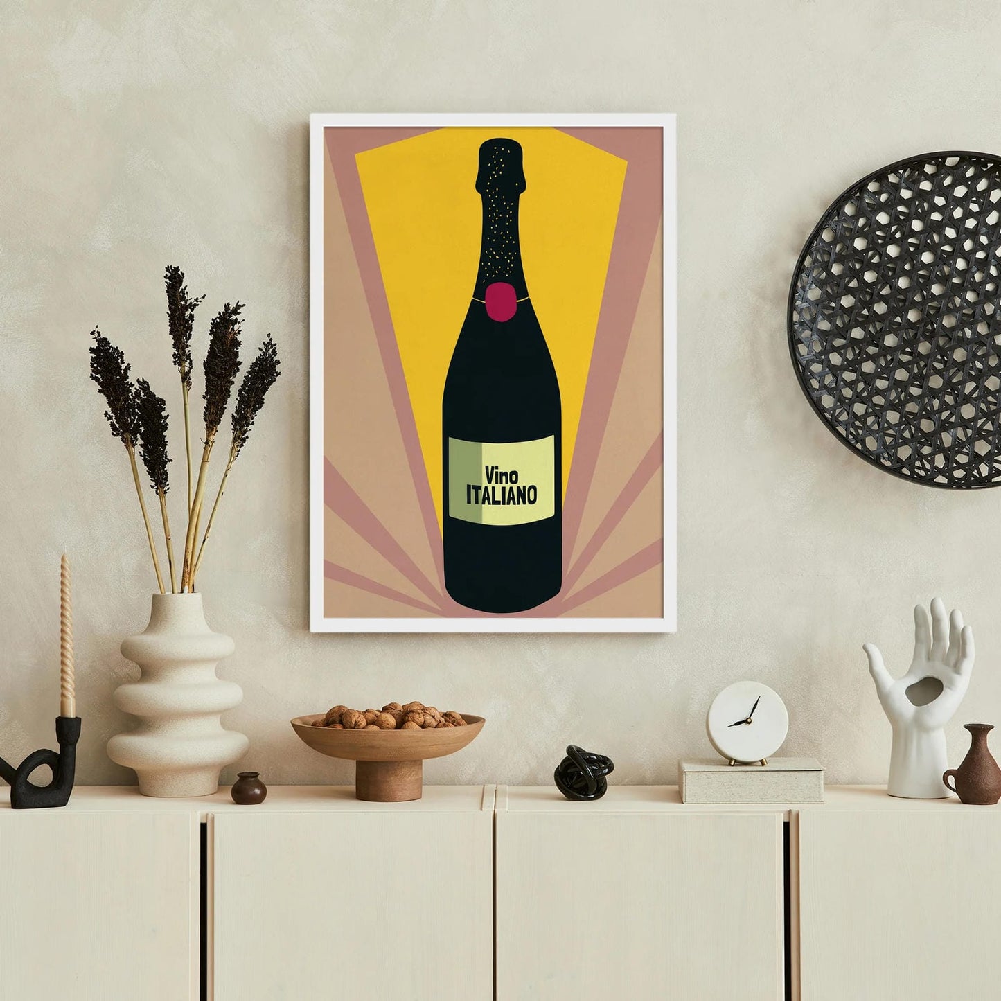 Vino Italiano - Vintage Italian Wine Poster
