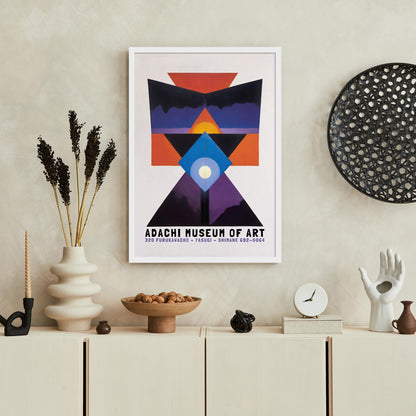 Adachi Geometric Sunset Poster