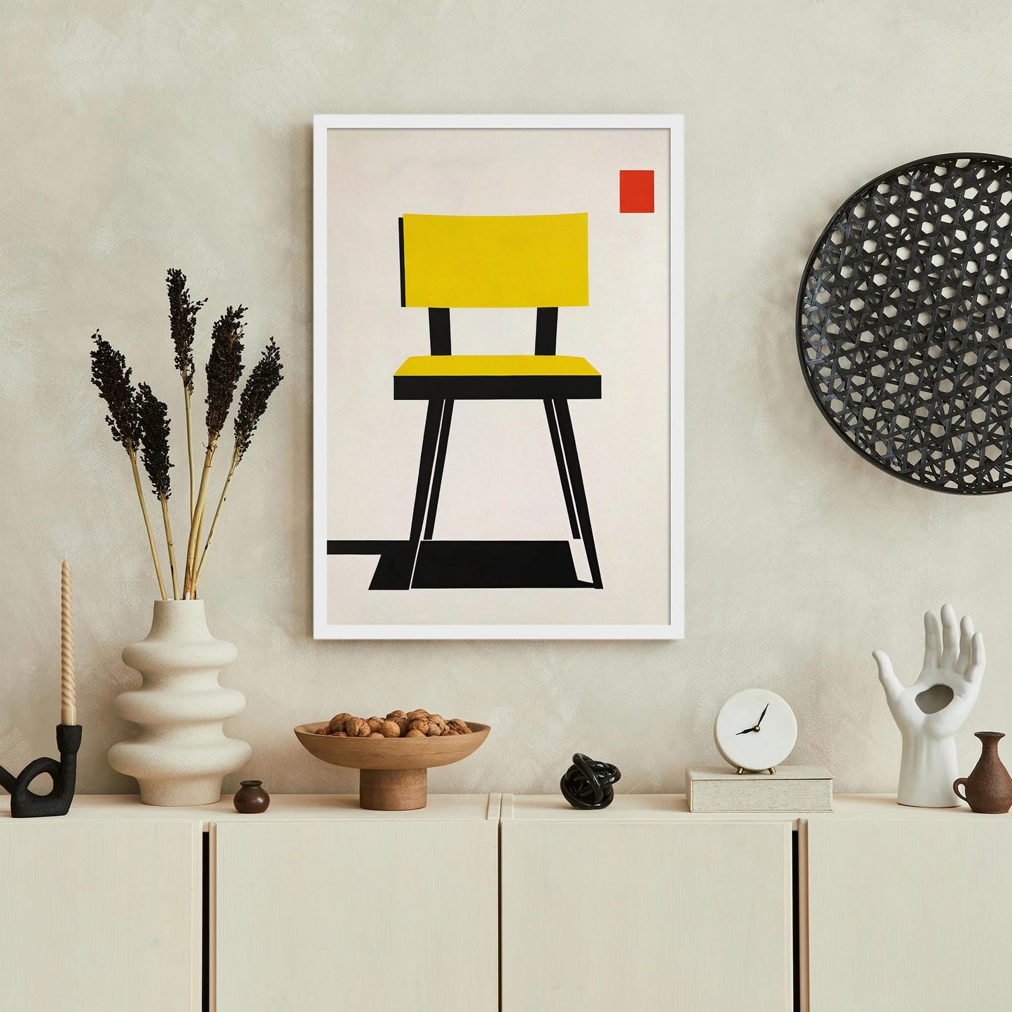 Minimalist Bauhaus Chair Poster