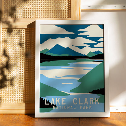 Lake Clark Travel Poster