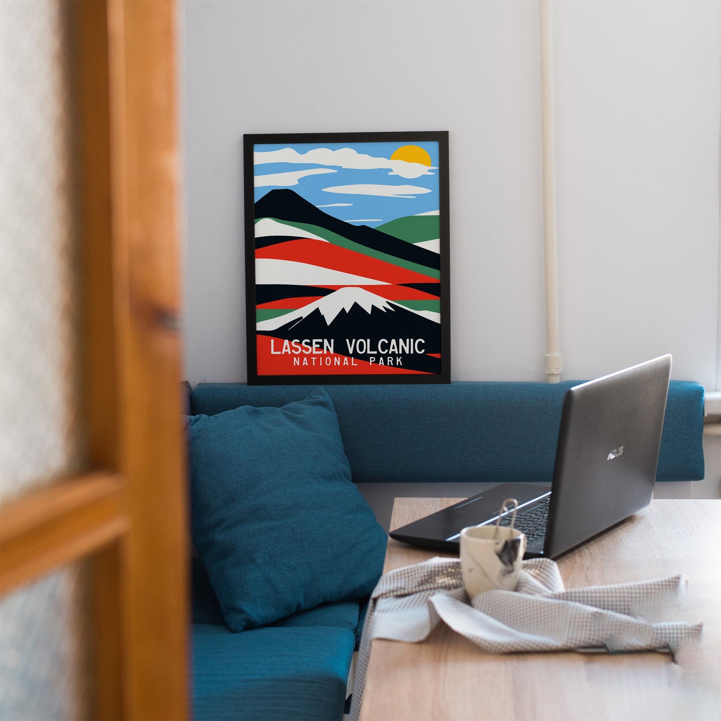 Lassen Volcanic Travel Poster