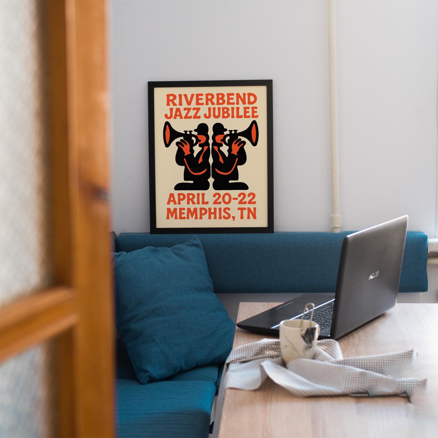 Riverbend Jazz Poster Print
