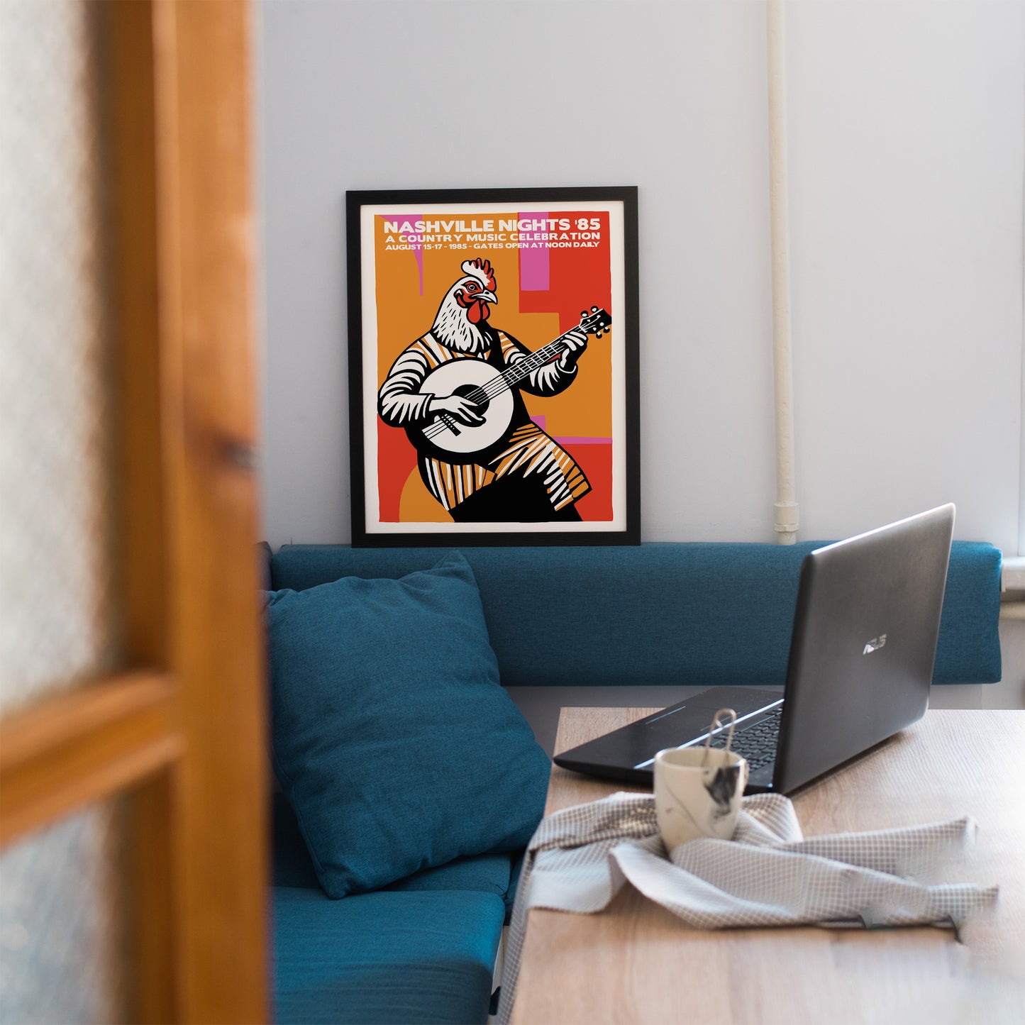 Nashville Nights 1985 Country Poster