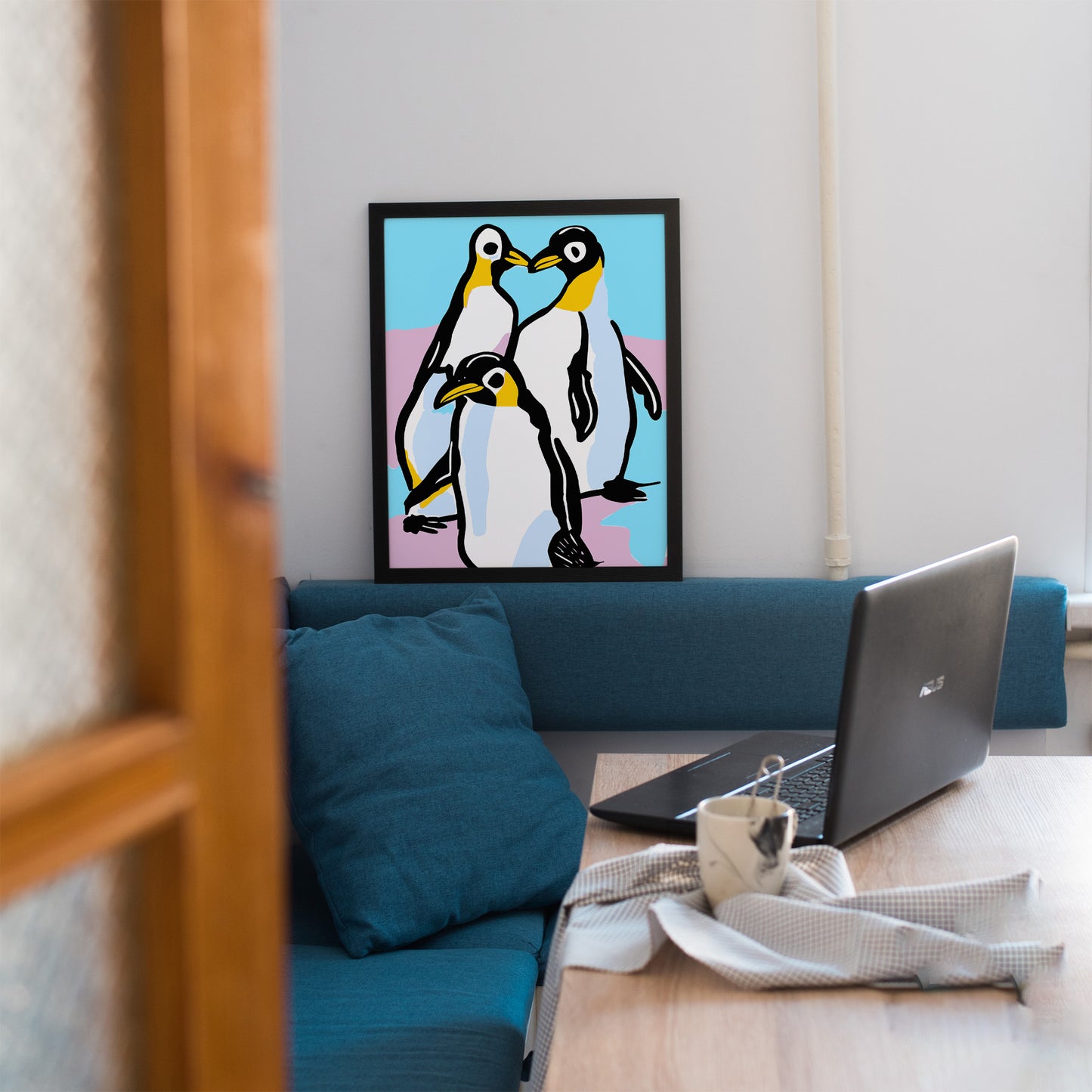 Cute Penguins Art Print
