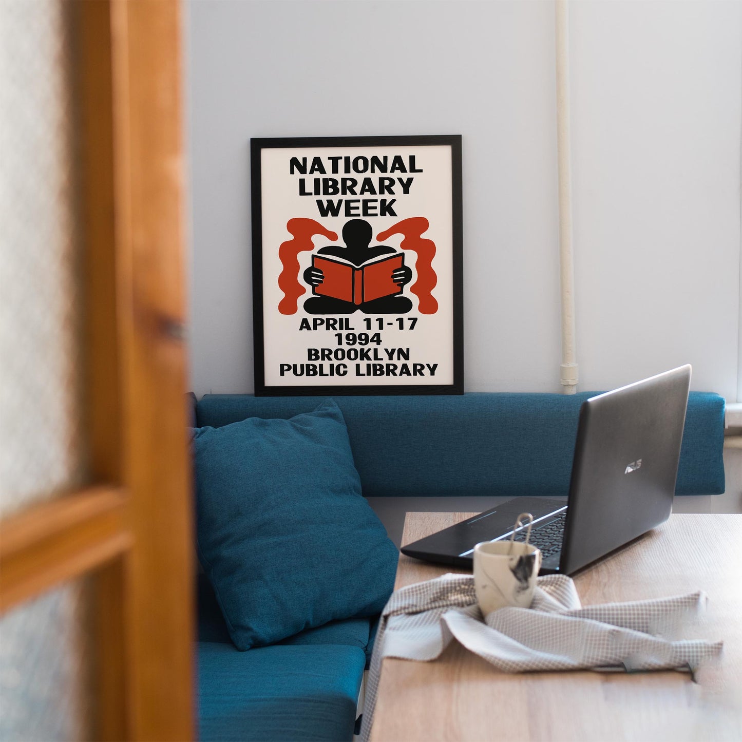 Library Week Vintage Poster
