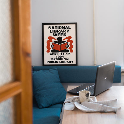 Library Week Vintage Poster