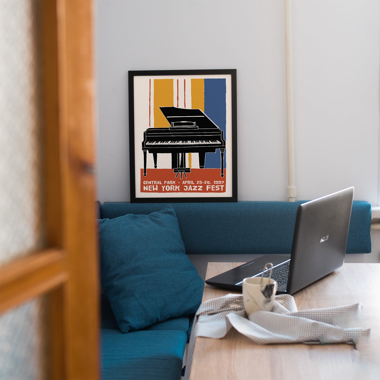 New York Jazz Fest 1997 Retro Poster