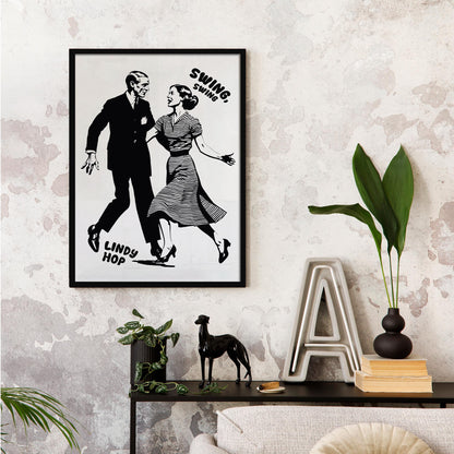 Swing Lindy Hop Wall Art