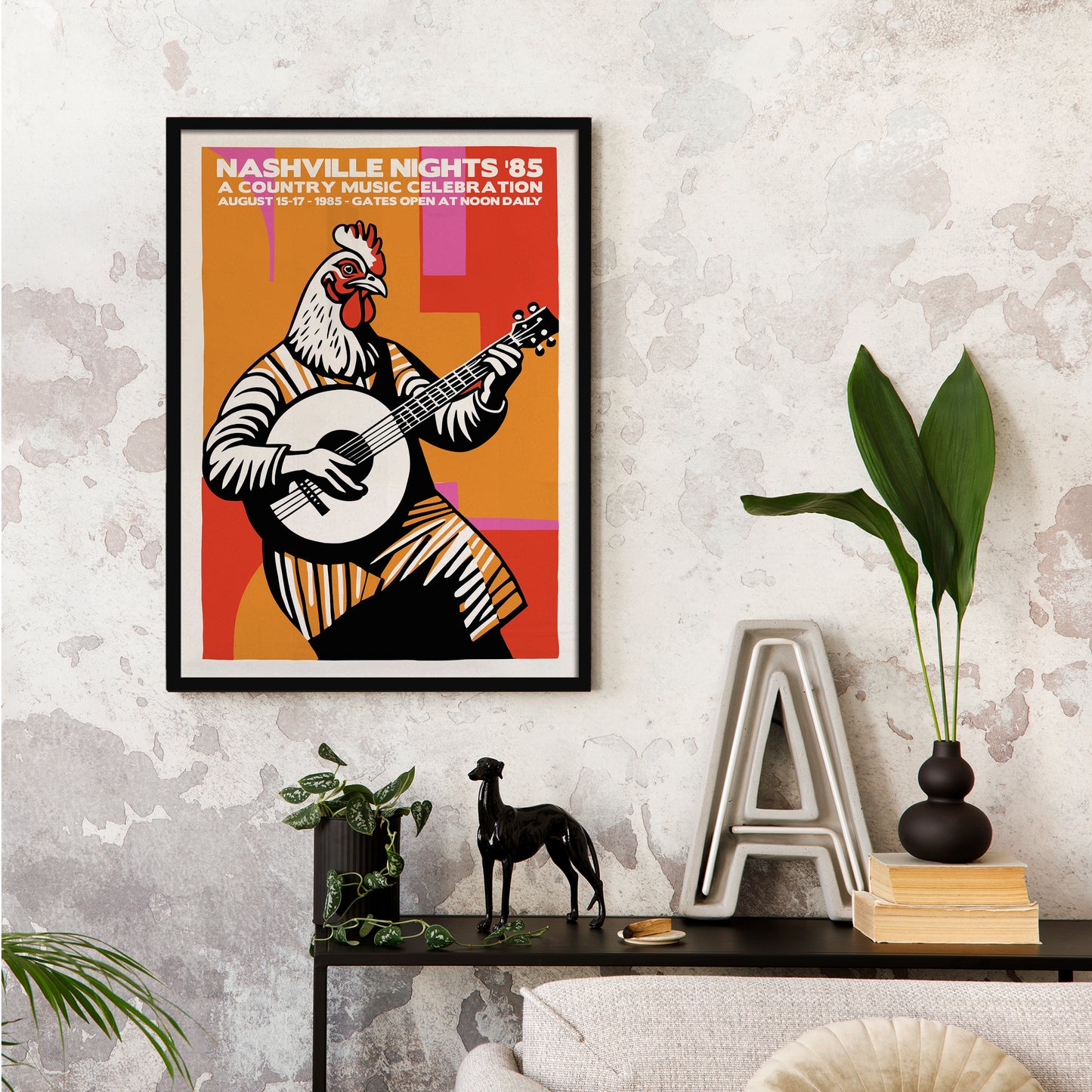 Nashville Nights 1985 Country Poster