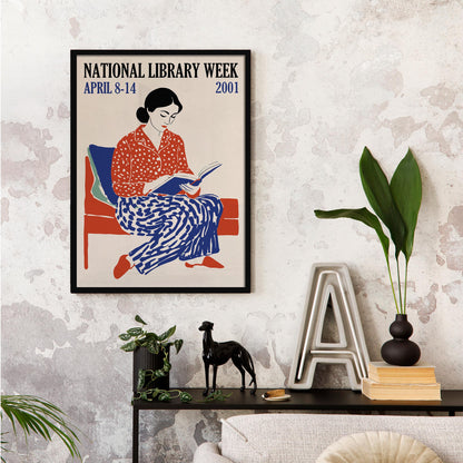 Library Week Reading Poster