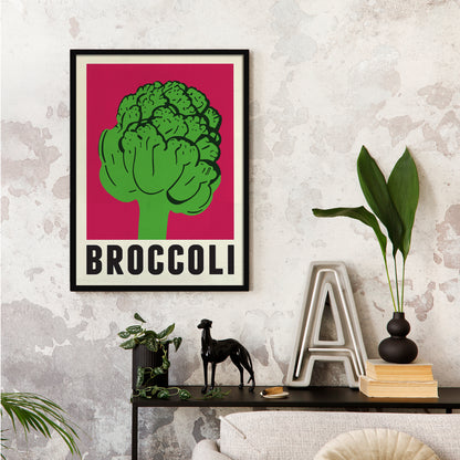 Minimalist Broccoli Poster