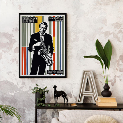 Gentleman's Jazz Club Poster