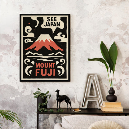 Classic Japan Travel Poster Print