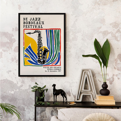 Vintage Jazz Sax Poster