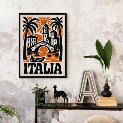 Italia Travel Poster Print