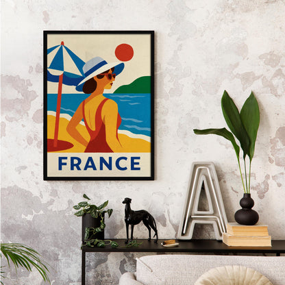 French Riviera Travel Poster