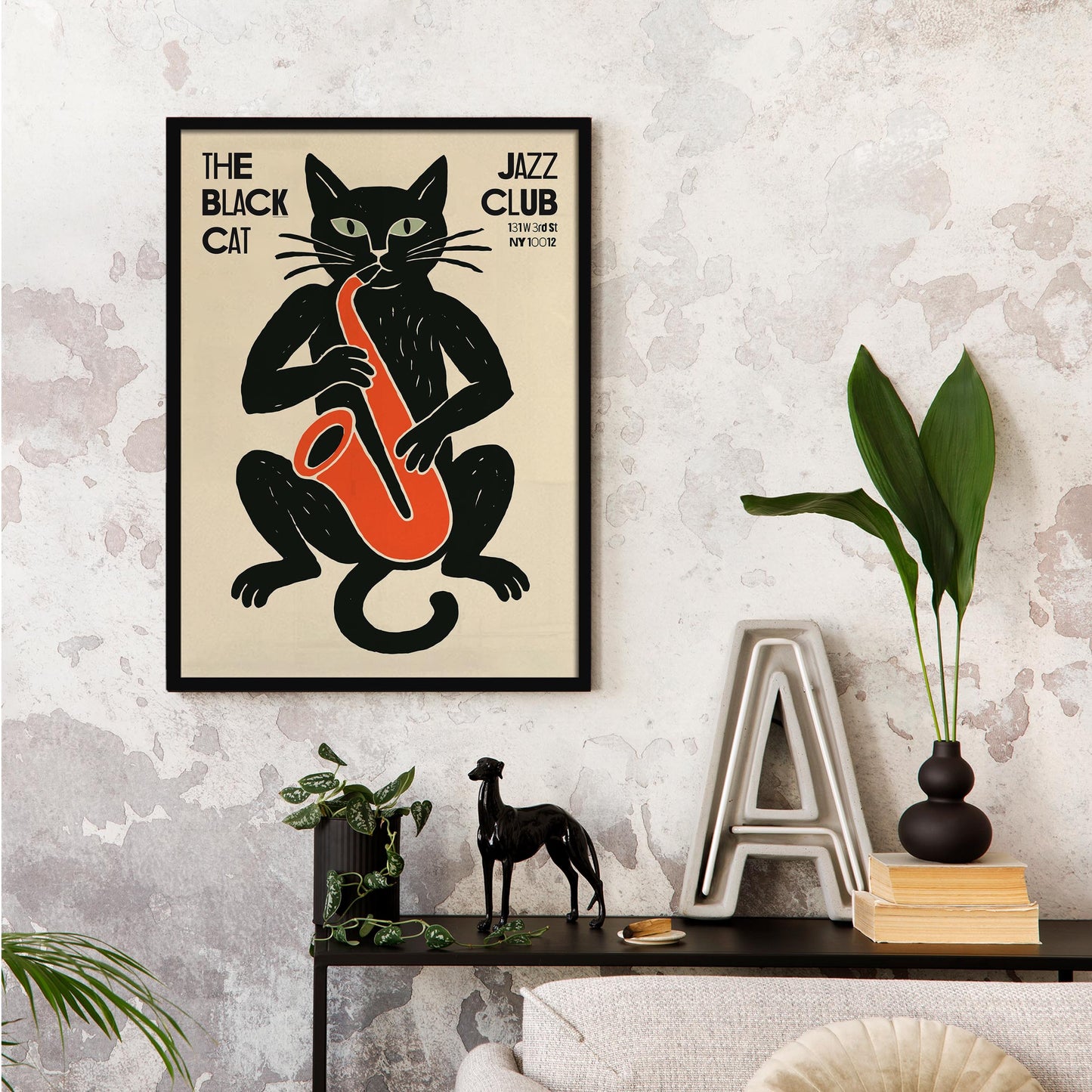 Black Cat Jazz Club Poster