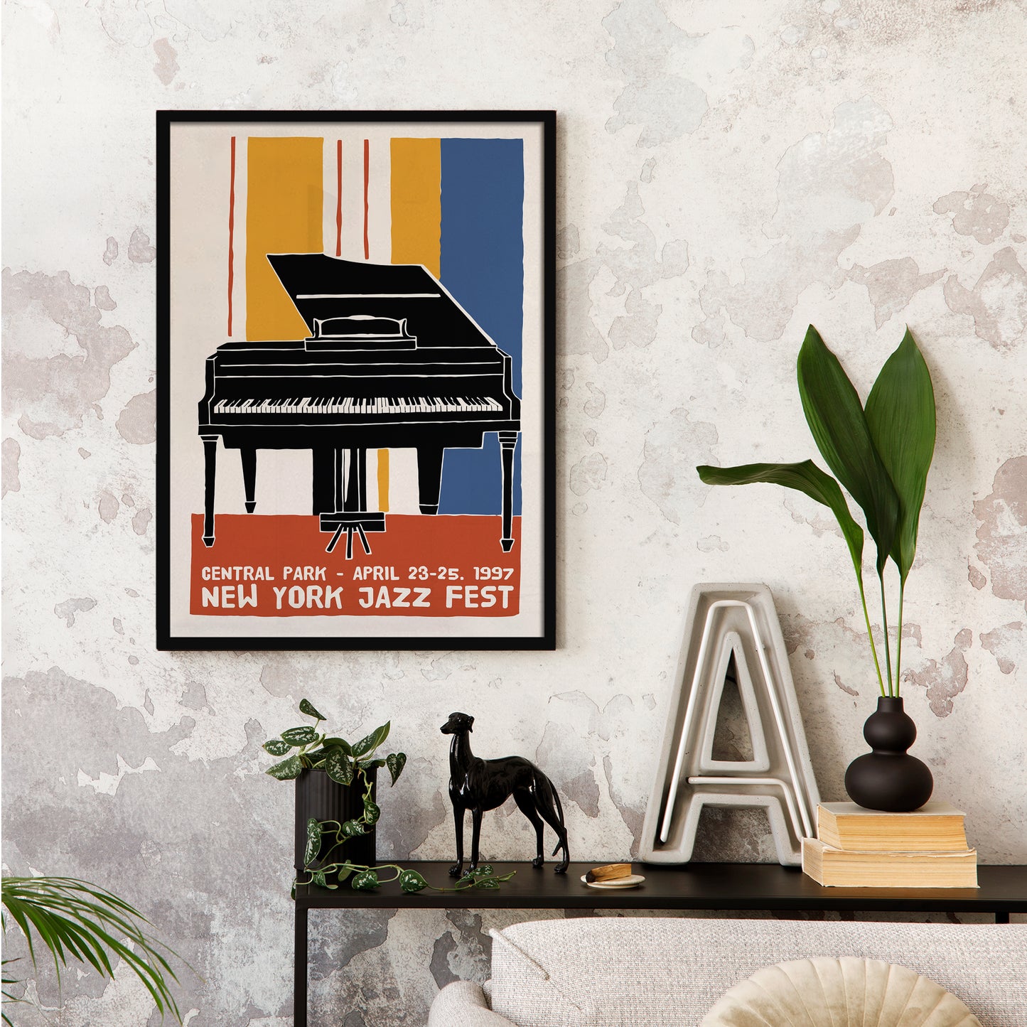 New York Jazz Fest 1997 Retro Poster