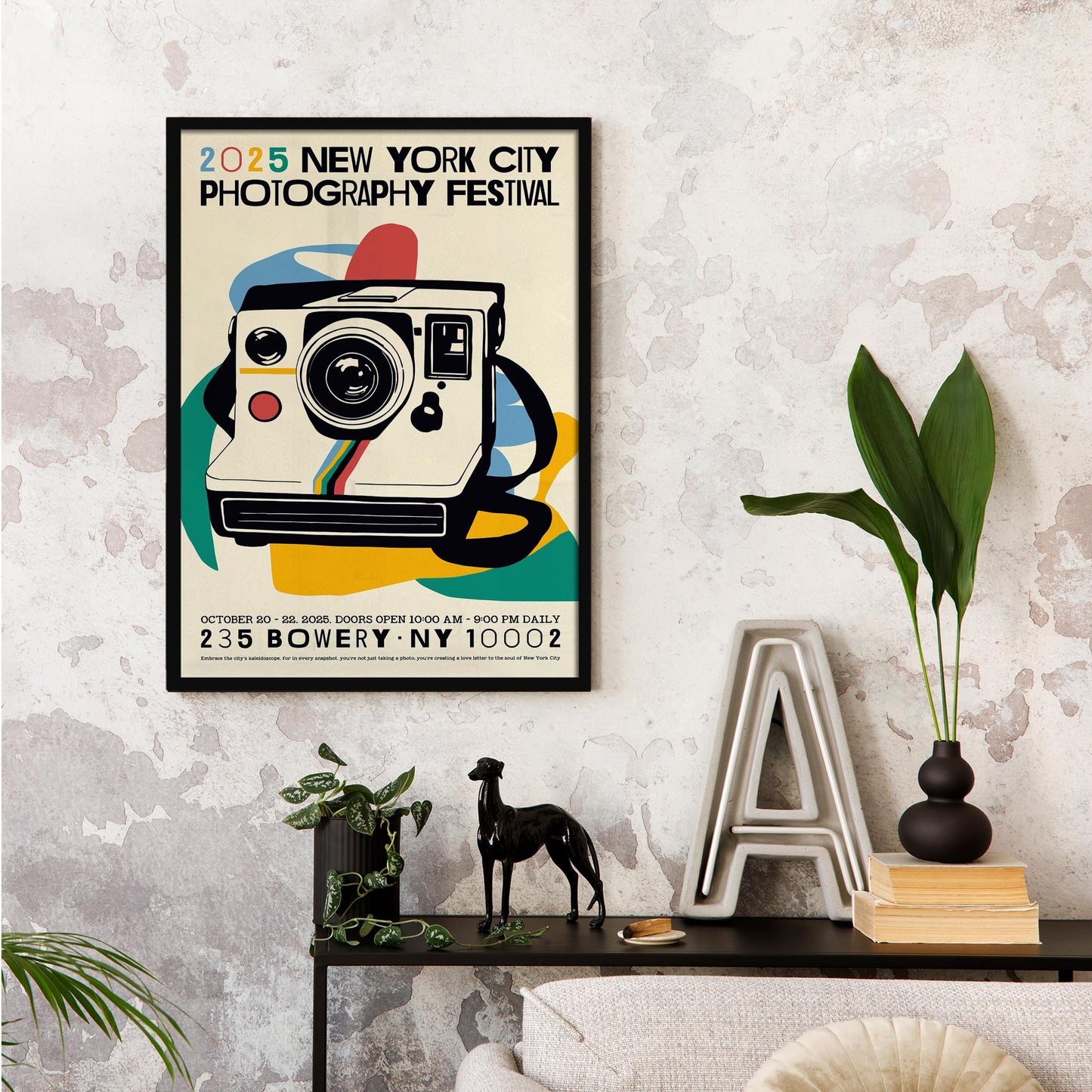 Photography Festival Camera Poster Print