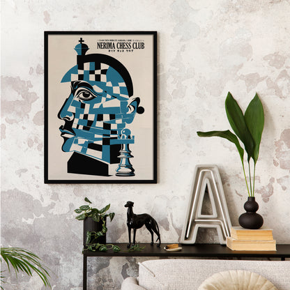 Nerima Chess Club Abstract Art Print
