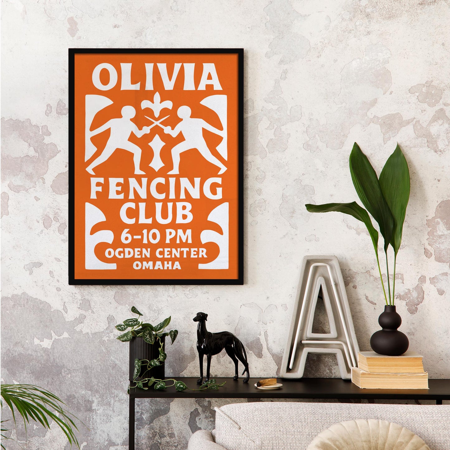 Olivia Fencing Club Poster
