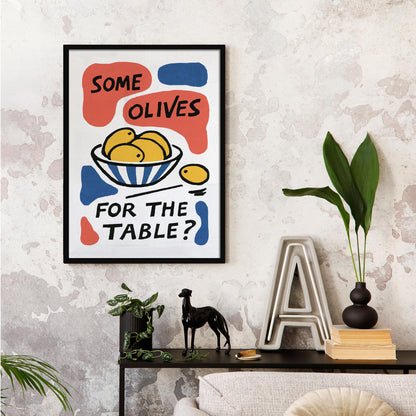 Olives For The Table Print