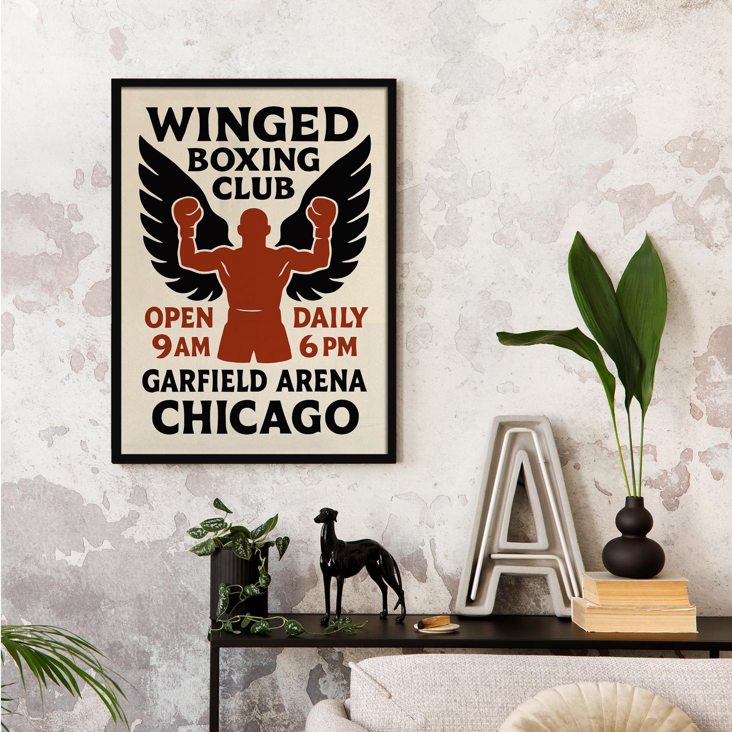 Winged Boxing Club Print