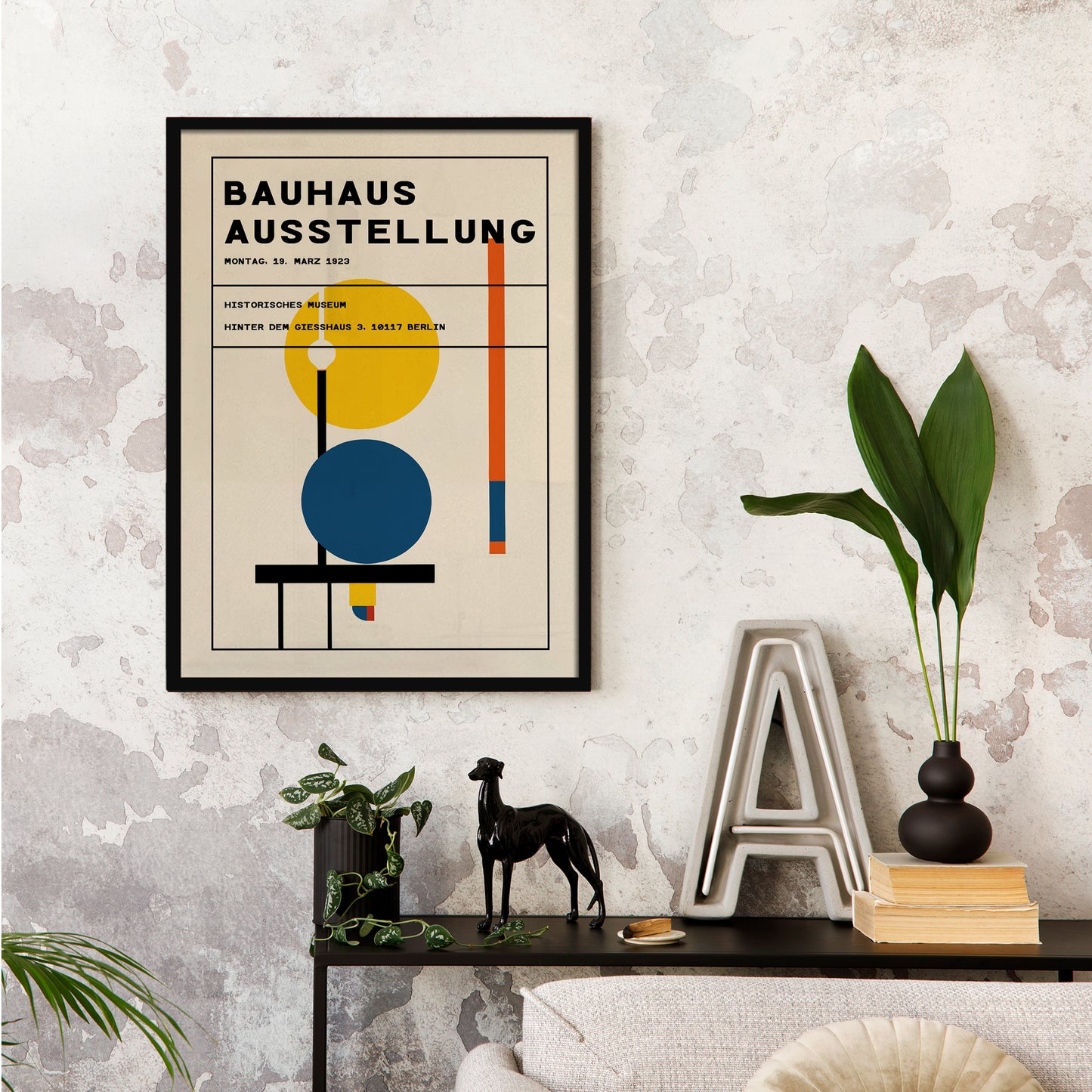 Bauhaus Ausstellung Retro Poster