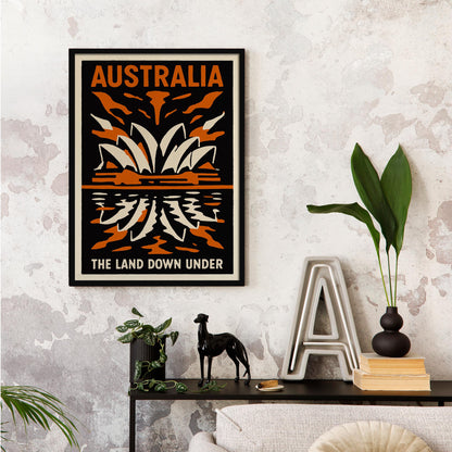 Australia Sunset Travel Poster