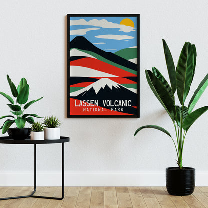 Lassen Volcanic Travel Poster