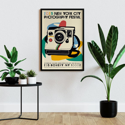 Photography Festival Camera Poster Print