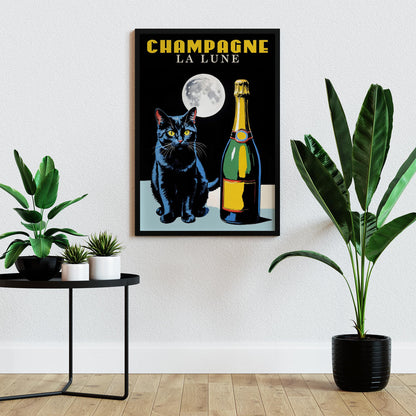Champagne La Lune Print