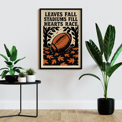 Autumn Football Season Poster