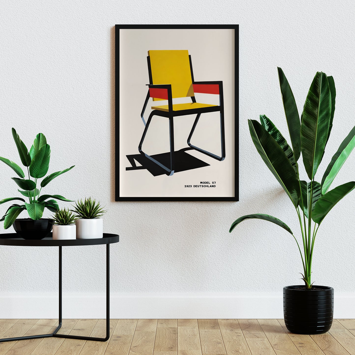 Bauhaus Chair Model S7 Poster