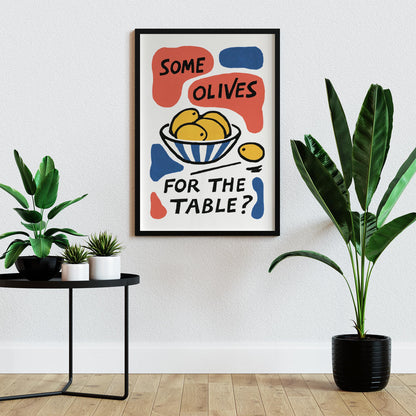 Olives For The Table Print