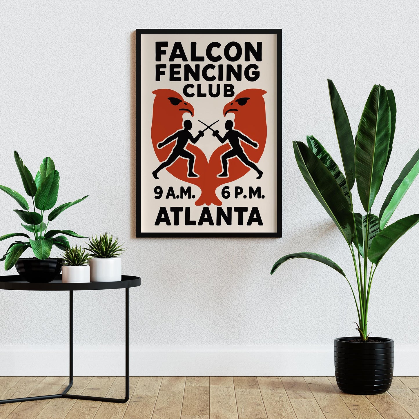 Falcon Fencing Club Poster