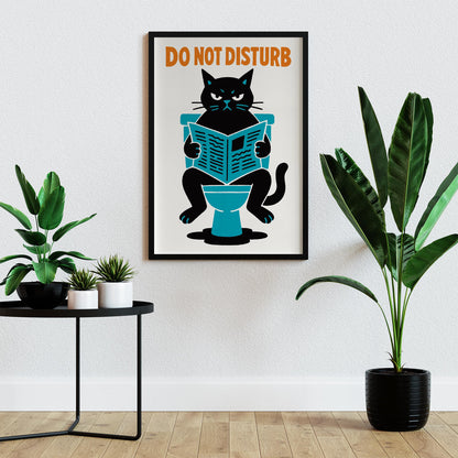 Do Not Disturb Cat Print