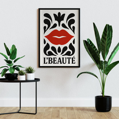 Le Beaute Lips Poster