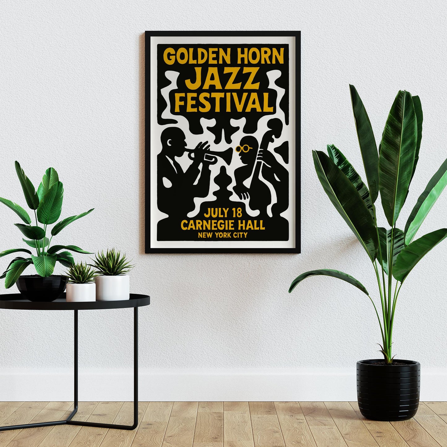 Retro Jazz Festival Poster Print