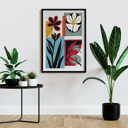 Modern Floral Wall Art Print