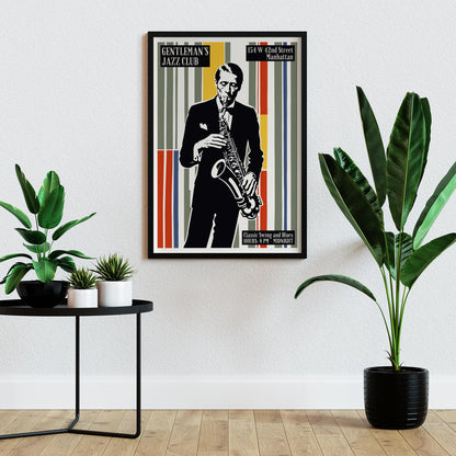 Gentleman's Jazz Club Poster