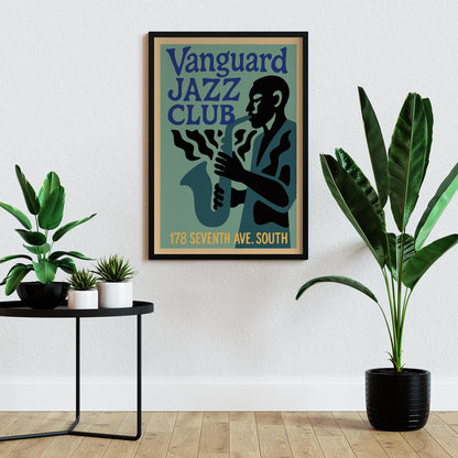 Vintage Jazz Club Wall Art
