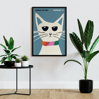 World Cat Day Poster Print