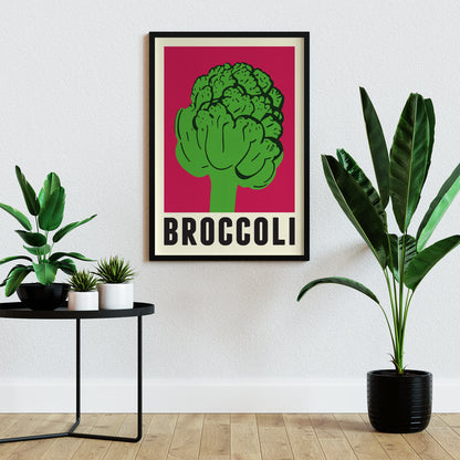 Minimalist Broccoli Poster