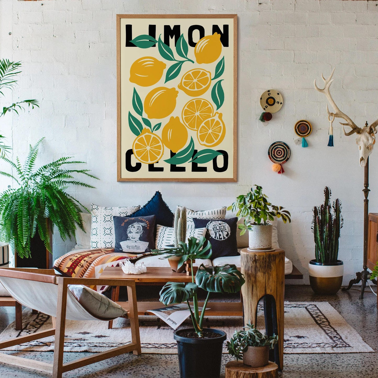 Limoncello Citrus Abstract Poster