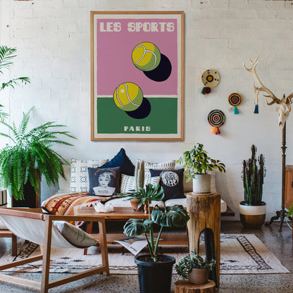 Les Sports Tennis Paris Wall Art