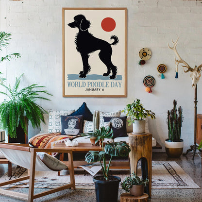 World Poodle Day Minimalist Art