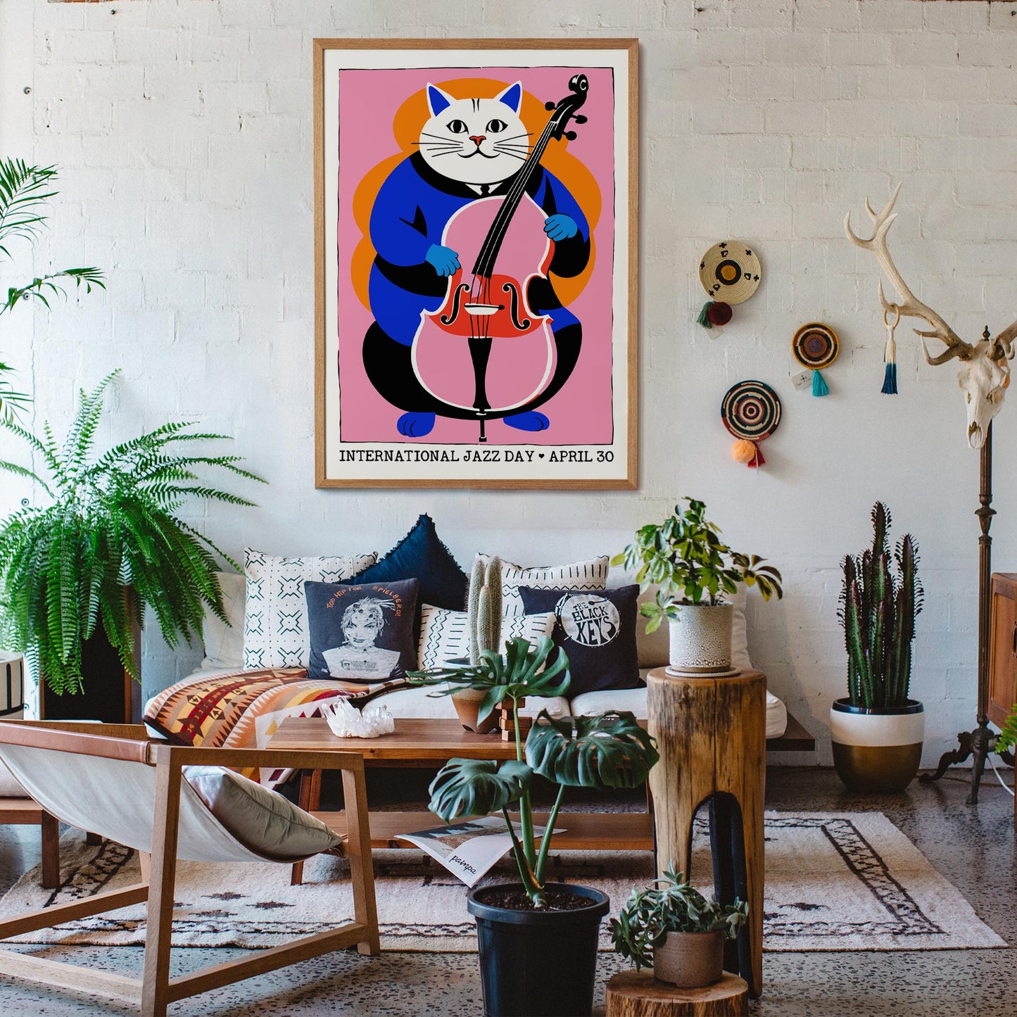 International Jazz Day Cat Poster