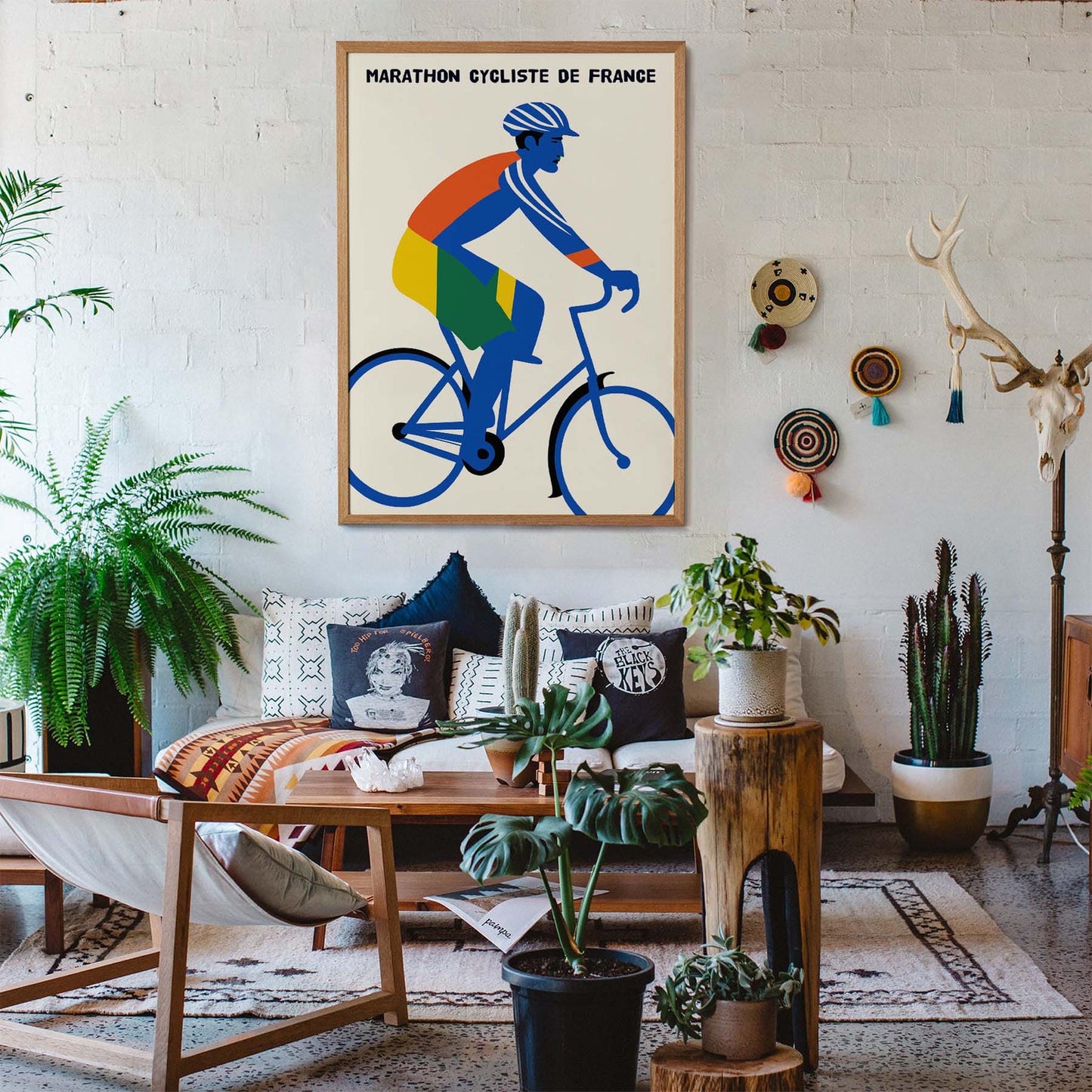 French Cycling Poster Print
